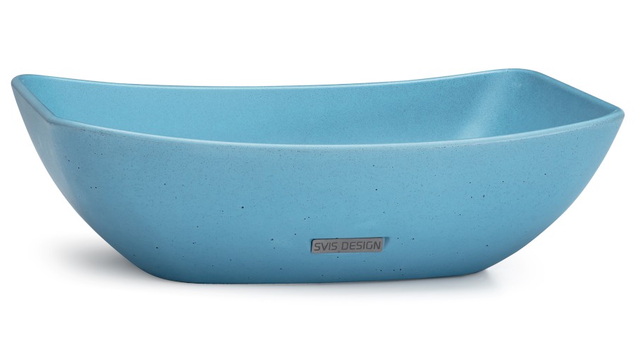 13558-umyvadlo_virgo_basic_mediumcobaltblue_01 Umyvadlo 50 cm VIRGO BASIC - střední kobaltově modrá, bez dekoru, lak mat