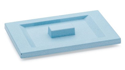 Víko SIRIUS BASIC 001 - střední kobaltově modrá, bez dekoru, lak mat