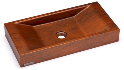 Umyvadlo 60 cm SIRIUS BASIC - AGED METAL, měděná a černá, lak mat