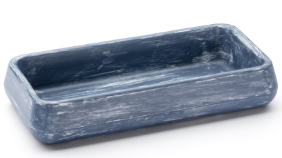 Miska 18,5 cm PERSEUS BASIC - PATINA, modrošedá, lak mat