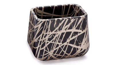 Kelímek PERSEUS BASIC - PUNK, černá a champagne, lak polomatný