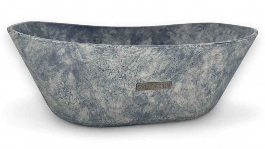 12327-umyvadlo_libra_basic_fuzzy_bluegrey_01 Umyvadlo 50 cm LIBRA BASIC - FUZZY modrošedá, lak mat