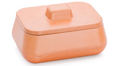 Box s víkem PERSEUS BASIC 001 - okrová, bez dekoru, lak mat