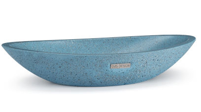 Umyvadlo 60 cm ORION HARDCORE - střední kobaltově modrá, bez dekoru, lak mat