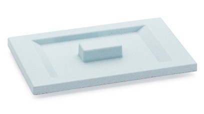 Víko SIRIUS BASIC 001 - velmi světlá kobaltově modrá, bez dekoru, lak mat