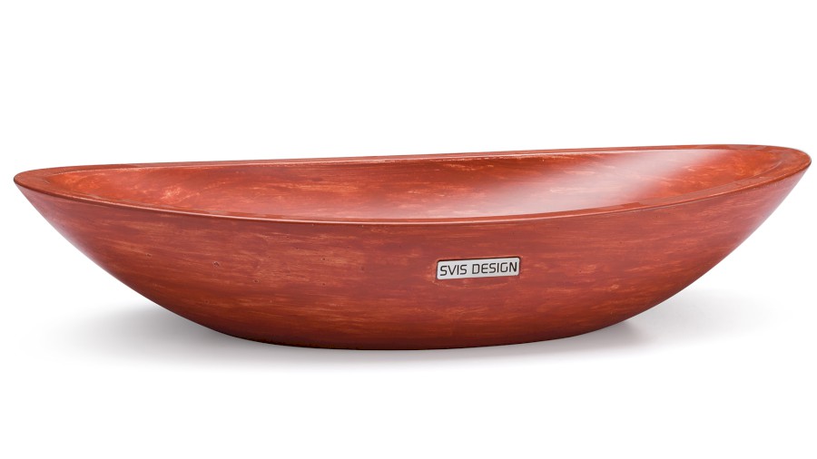 Umyvadlo 60 cm ORION BASIC - PATINA, hnÄdoÄervenÃ¡, lak mat