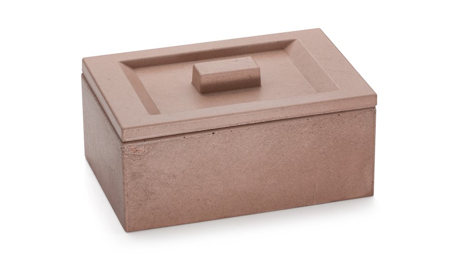 Box s vÃ­kem SIRIUS BASIC 001 - hnÄdÃ¡, bez dekoru, lak mat