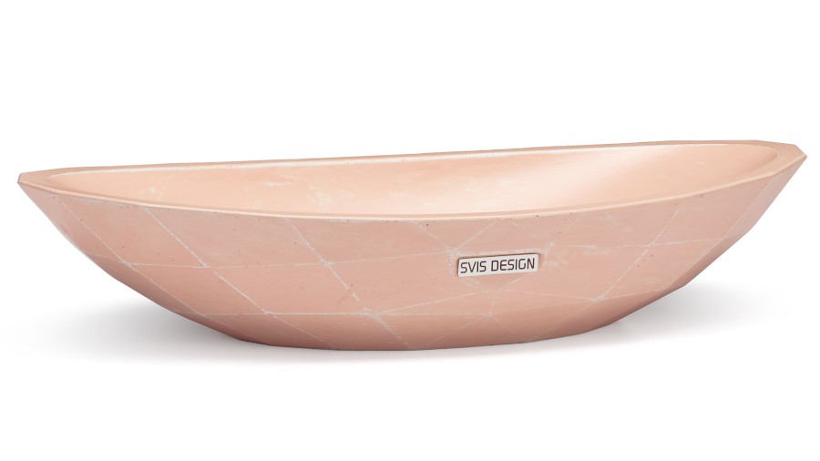 Umyvadlo 60 cm DIAMOND BASIC - PATINA, růžová, lak mat