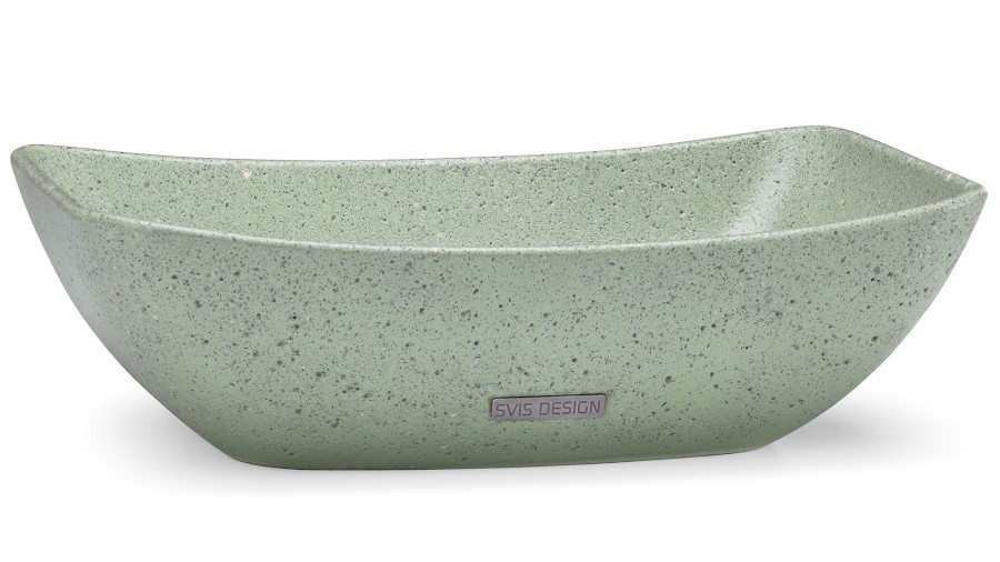 15545-umyvadlo_virgo_hardcore_green_01 Umyvadlo 50 cm VIRGO HARDCORE - zelená, bez dekoru, lak mat