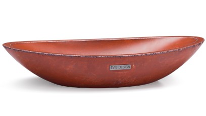 Umyvadlo 60 cm ORION BASIC - VINTAGE, hnědočervená, lak mat