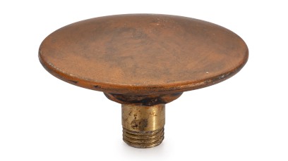 Šroubovací krytka výpusti 65 mm - AGED METAL, měděná a černá, lak mat