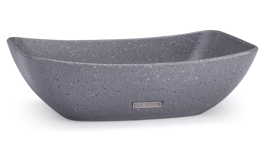 14167-umyvadlo_virgo_hardcore_mediumgrey_01 Umyvadlo 50 cm VIRGO HARDCORE - střední šedá, bez dekoru, lak mat