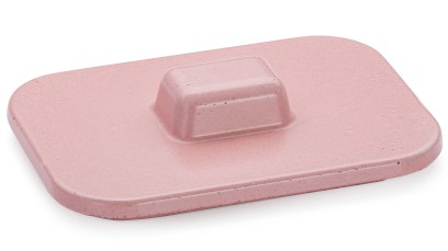 Víko PERSEUS BASIC 001 - velmi světlá cihlově červená, bez dekoru, lak mat