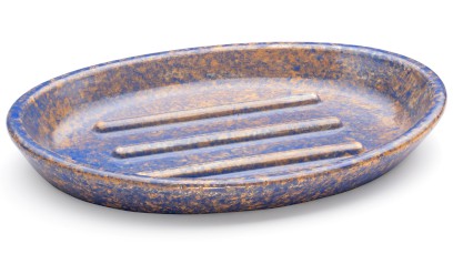 Mýdlenka 15 cm ORION BASIC - GRANITE modrá a okrová, lak polomatný