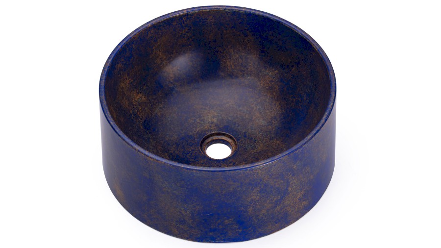 15016-umyvadlo_columba_basic_granite_blueandocher_01 Umyvadlo 40 cm COLUMBA BASIC - GRANITE modrá a okrová, lak polomatný
