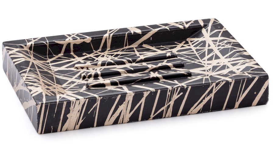 Mýdlenka 15 cm SIRIUS BASIC - PUNK, černá a champagne, lak polomatný