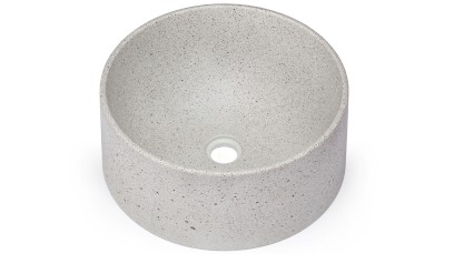 Umyvadlo 40 cm COLUMBA HARDCORE - natural, bez dekoru, lak mat