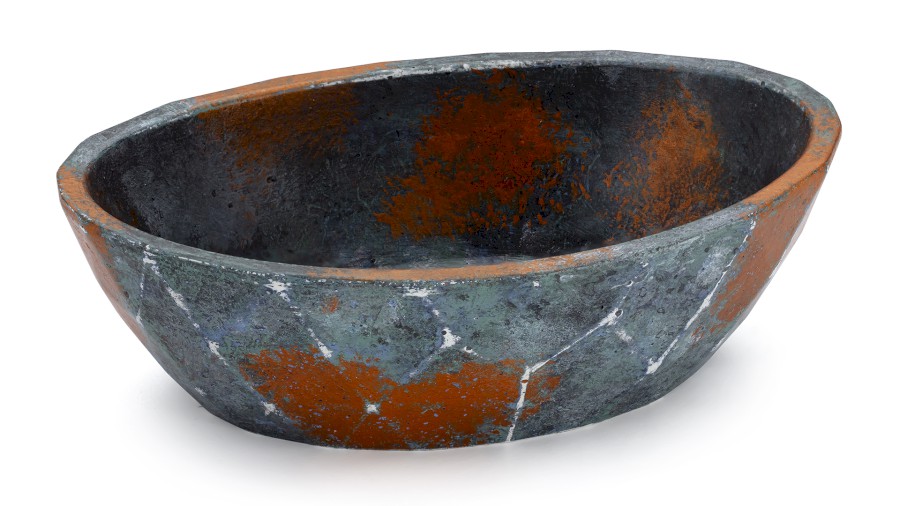 Box DIAMOND BASIC 001 - ALCHEMY, modrá, černá a měděná, lak polomatný