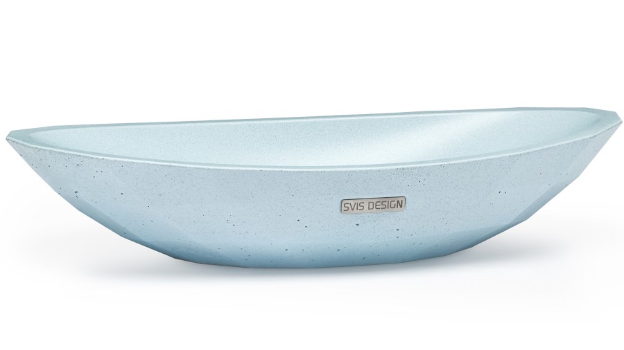 10617-umyvadlo_diamond_basic_verylight_cobaltblue_01 Umyvadlo 60 cm DIAMOND BASIC - velmi světlá kobaltově modrá, bez dekoru, lak mat