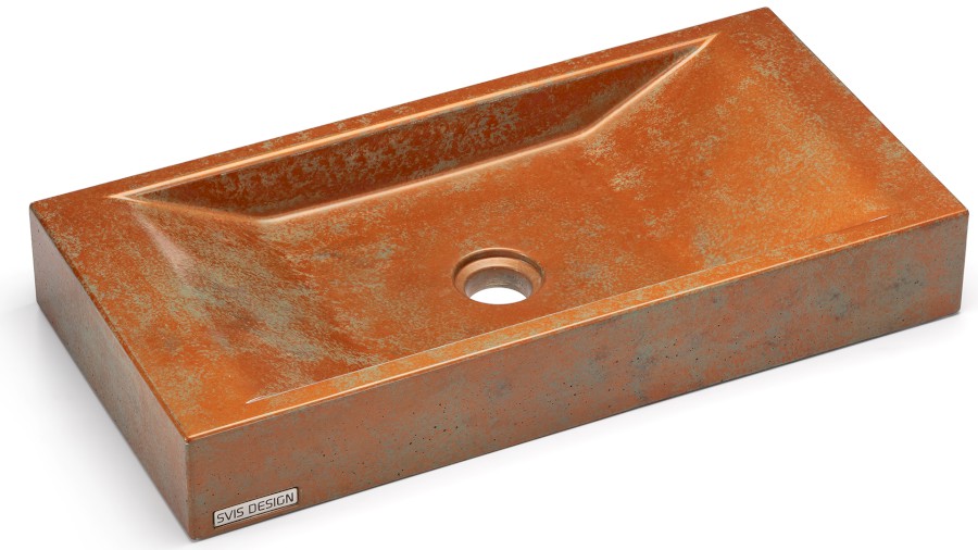 11368-umyvadlo_sirius_basic_smokedmetal_copperandgreen_01 Umyvadlo 60 cm SIRIUS BASIC - SMOKED METAL, měděná a zelená, lak polomatný