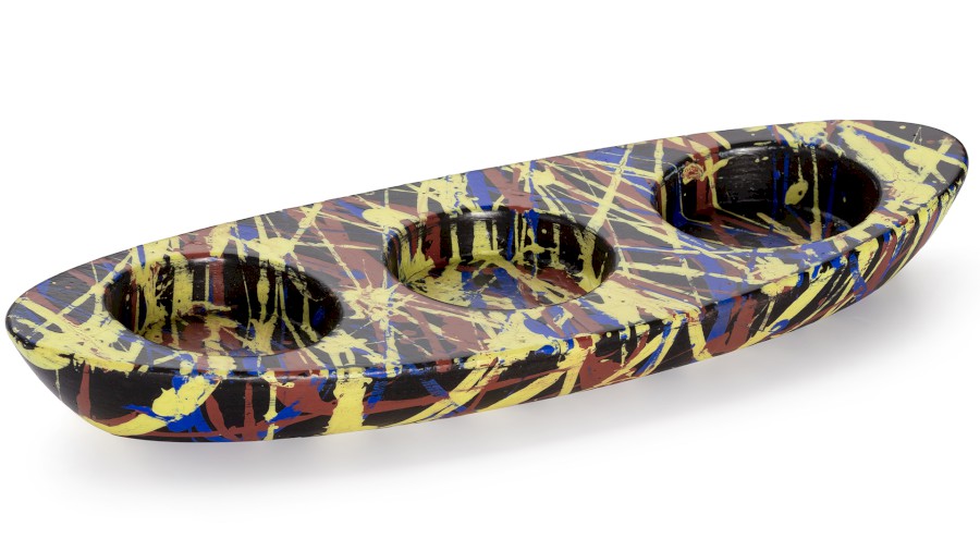 Svícen ORION BASIC na 3 svíčky - PUNK, černá, lak mat