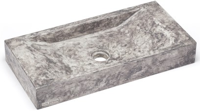 Umyvadlo 60 cm SIRIUS BASIC - FUZZY, šedá, lak mat