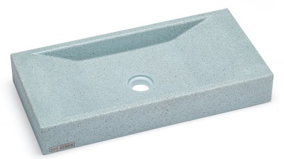 Umyvadlo 60 cm SIRIUS HARDCORE - velmi světlá kobaltově modrá, bez dekoru, lak mat