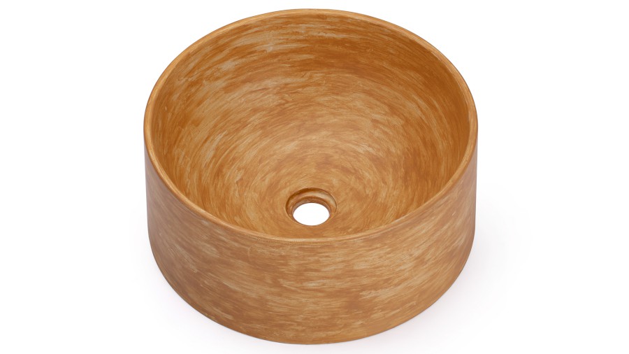 15026-umyvadlo_columba_basic_patina_ocher_01 Umyvadlo 40 cm COLUMBA BASIC - PATINA okrová, lak mat