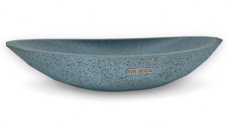 Umyvadlo 60 cm DIAMOND HARDCORE - světlá kobaltově modrá, bez dekoru, lak mat