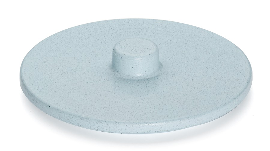 Víko COLUMBA BASIC 001 - velmi světlá kobaltově modrá, bez dekoru, lak mat