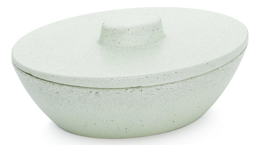 Box s víkem ORION BASIC 001 - světlá zelená, bez dekoru, lak mat