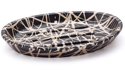 Mýdlenka 15 cm ORION BASIC - PUNK černá a champagne, lak polomatný