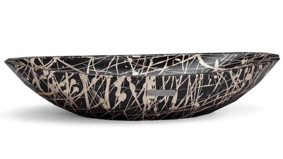 17253-umyvadlo_diamond_basic_punk_blackandchampagne_01 Umyvadlo 60 cm DIAMOND BASIC - PUNK černá a champagne, lak polomatný