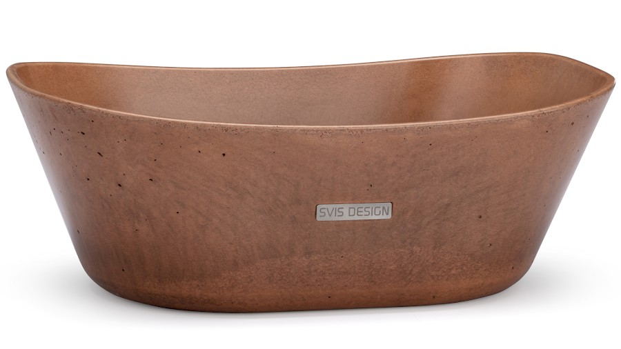 15350-umyvadlo_libra_basic_brown_01 Umyvadlo 50 cm LIBRA BASIC - hnědá, bez dekoru, bez laku