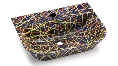 Umyvadlo 55 cm VELA BASIC - PUNK, černá, lak mat