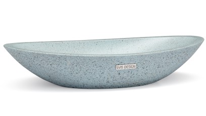 Umyvadlo 60 cm ORION HARDCORE - velmi světlá kobaltově modrá, bez dekoru, lak mat