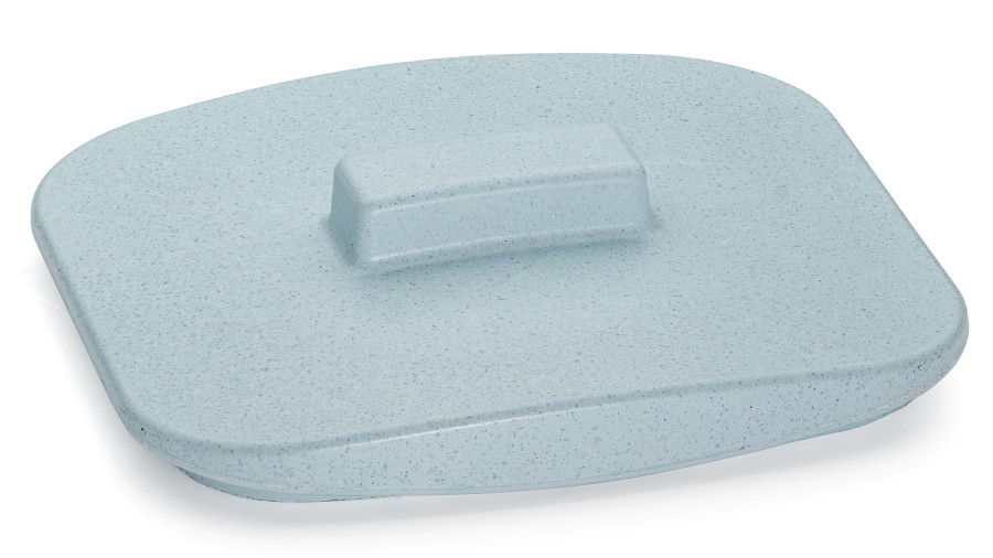 Víko VIRGO BASIC 001 - velmi světlá kobaltově modrá, bez dekoru, lak mat