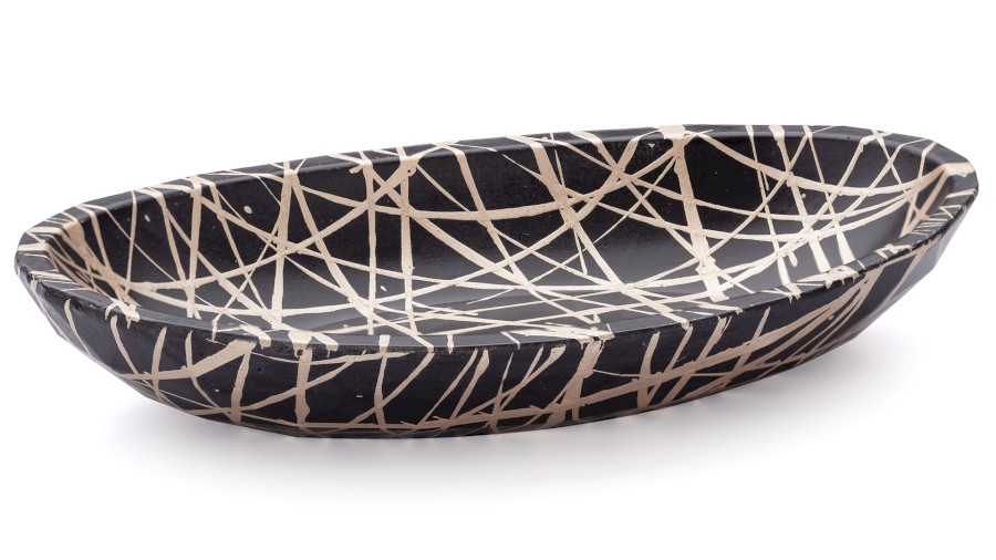 Miska 19 cm DIAMOND BASIC - PUNK černá a champagne, lak polomatný