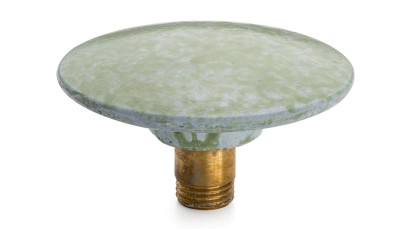 Šroubovací krytka výpusti 65 mm - GRANITE, modrá a zelená, lak polomatný