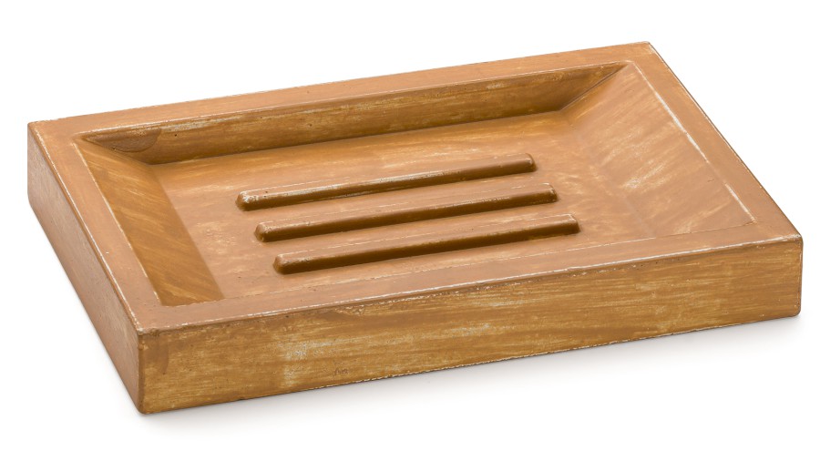 Mýdlenka 15 cm SIRIUS BASIC - PATINA, okrová, lak mat