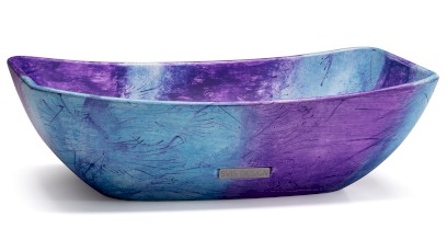 Umyvadlo 50 cm VIRGO BASIC - FANTASIA, fialová a modrá, lak mat