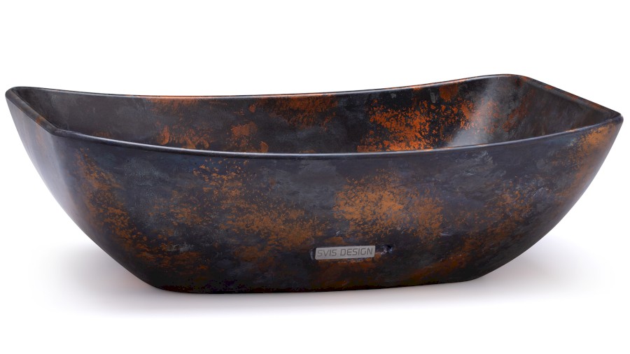 13677-umyvadlo_virgo_basic_alchemy_blue_blackandcopper_01 Umyvadlo 50 cm VIRGO BASIC - ALCHEMY, modrá, černá a měděná, lak polomatný