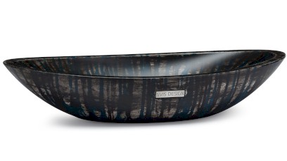 Umyvadlo 60 cm ORION BASIC - BLACKSMITH, černá a modrá, lak mat