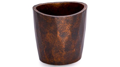 Kelímek DIAMOND BASIC - SMOKED METAL, měděná a černá, lak polomatný