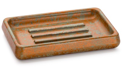 Mýdlenka 14,5 cm PERSEUS BASIC - SMOKED METAL měděná a zelená, lak polomatný