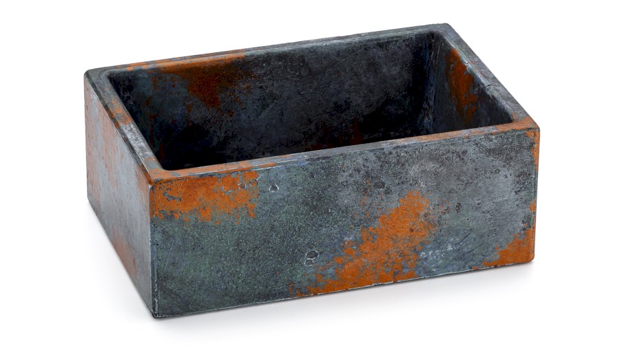 Box SIRIUS BASIC 001 - ALCHEMY, modrá, černá a měděná, lak polomatný