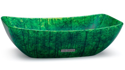 Umyvadlo 50 cm VIRGO BASIC - HURRICANE, zelená, lak mat