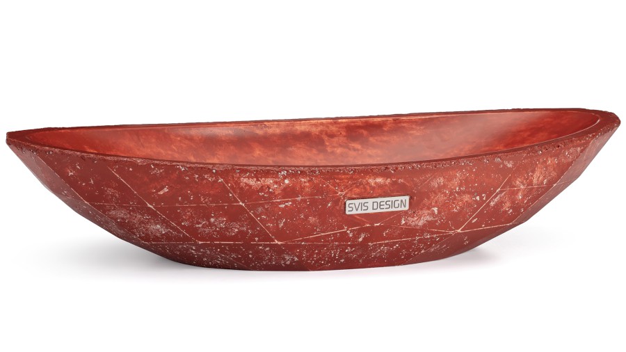 11110-umyvadlo_diamaond_basic_vintage_red_02 Umyvadlo 60 cm DIAMOND BASIC - VINTAGE, červená, lak mat