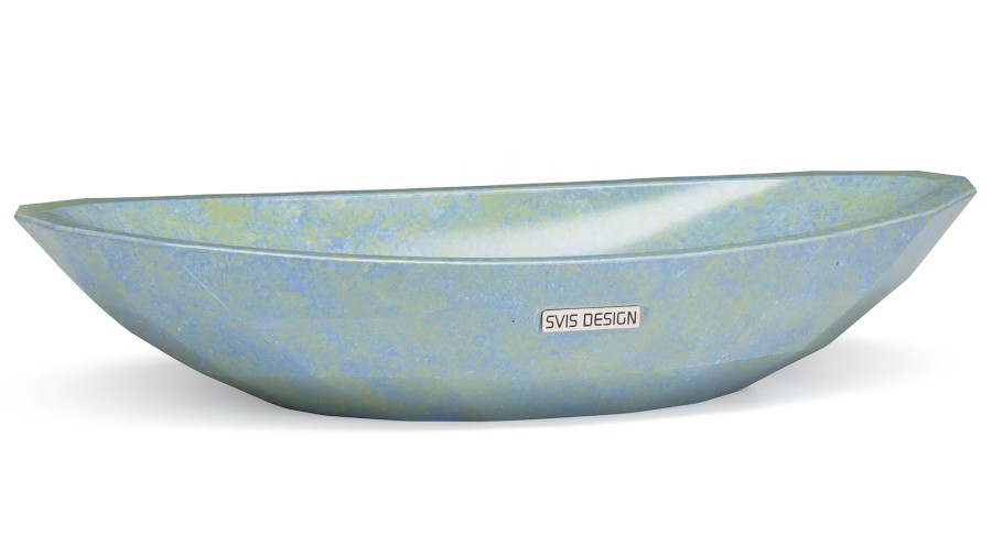 Umyvadlo 60 cm DIAMOND BASIC - GRANITE, modrá a zelená, lak polomatný