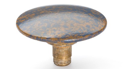 Šroubovací krytka výpusti 65 mm - GRANITE, modrošedá a okrová, lak polomatný